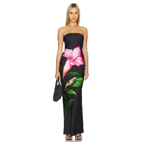 ROCOCO SAND Dresses & Skirts - ROCOCO SAND Maxi Dress black strapless size XS $375msrp